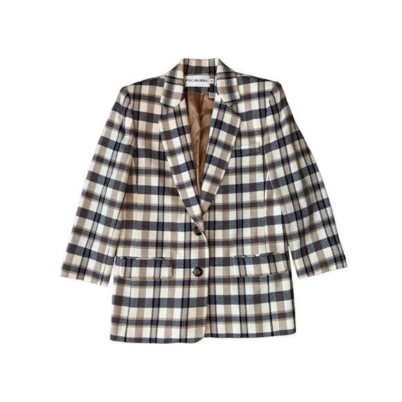 Vintage JHCollectibles Wool Plaid Blazer - Picture 4 of 13